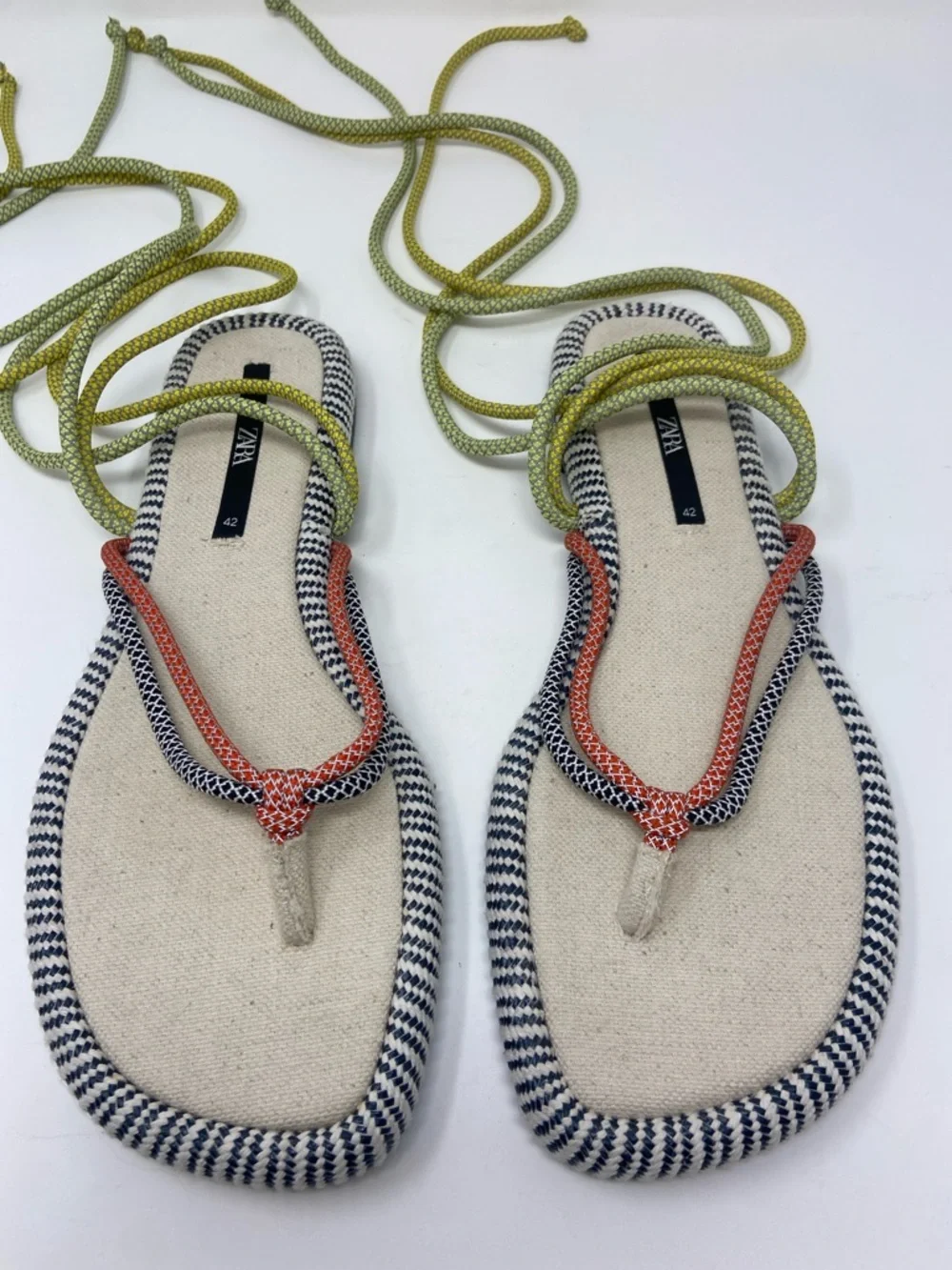 Zara flat rope sandals size 42 - Picture 5 of 16